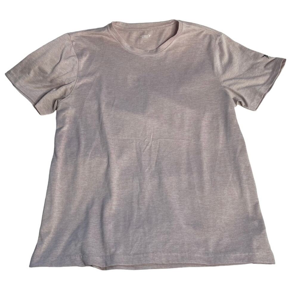 OLD NAVY Active Heather Pink Short Sleeve‎ Shirt Large Go Dry